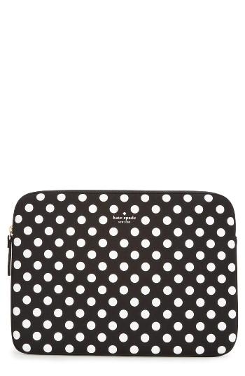 Kate Spade New York Dot Laptop Sleeve - Black