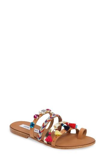 Women's Steve Madden Cary Embellished Sandal M - Brown