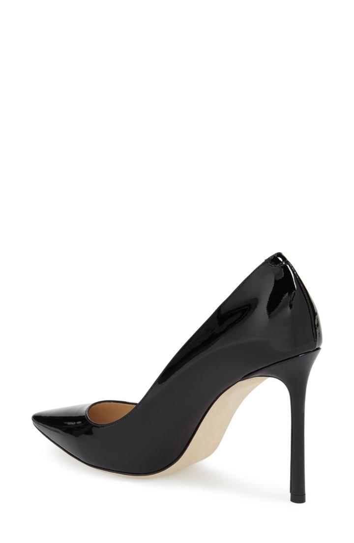 Women's Jimmy Choo 'romy' Pointy Toe Pump .5us / 40.5eu - Black