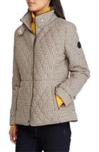 Women's Lauren Ralph Lauren Houndstooth Quilted Military Jacket