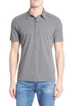 Men's Nau Genus Stripe Jersey Pocket Polo - Grey
