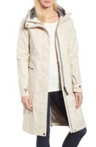 Women's Nobis Longline Hooded Raincoat - Beige