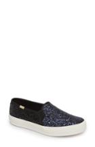 Women's Keds For Kate Spade New York Double Decker Glitter Slip-on Sneaker M - Blue