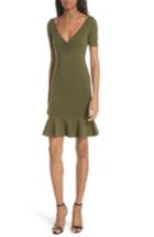 Women's Milly Shirred Front Knit Dress, Size - Green