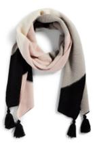 Women's Bp. Geo Tassel Knit Scarf