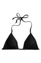 Women's J.crew Playa Miami Triangle Bikini Top - Black