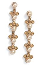 Women's Givenchy Linear Imitation Pearl Drop Earrings