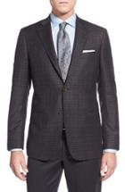 Men's John W. Nordstrom Classic Fit Plaid Wool Sport Coat R - Grey