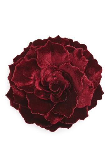 Women's Cara Velvet Flower Pin
