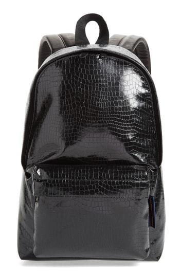 Comme Des Garcons Small Faux Leather Backpack - Black