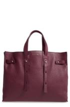 Orciani Petra Soft Calfskin Leather Tote - Purple