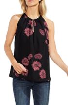 Women's Vince Camuto Chateau Sketch Floral Blouse, Size - Black