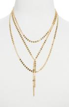 Women's Baublebar Amber Layered Chain Y-necklace