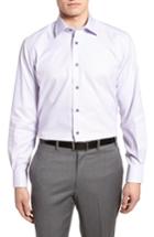 Men's David Donahue Regular Fit Solid Dress Shirt - 36/37 - Purple