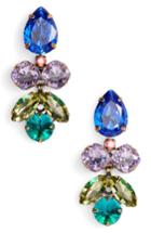 Women's Sorrelli Lotus Flower Crystal Drop Earrings