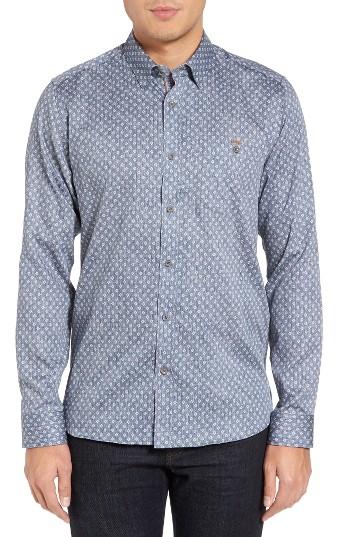 Men's Ted Baker London Teo Print Sport Shirt
