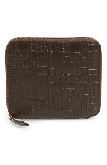 Men's Comme De Garcons Embossed French Wallet -