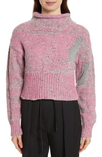 Women's 3.1 Phillip Lim Wool Blend Funnel Neck Sweater - Pink