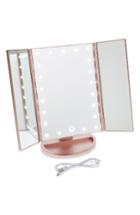 Impressions Vanity Co. Touch 3.0 Led Trifold Makeup Mirror, Size - Rose Gold