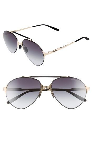 Women's Carrera 58mm Gradient Pilot Sunglasses - Gold/ Matte Black