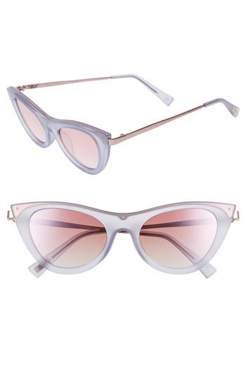 Women's Le Specs Enchantress 49mm Retro Sunglasses - Blue Quartz