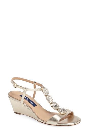 Women's Nina Natania Swarovski Wedge Sandal