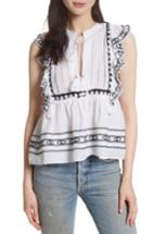 Women's Sea Lace Bib Ruffle Tank