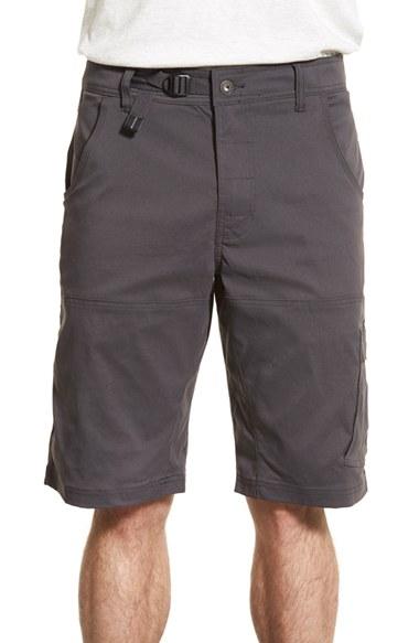 Men's Prana Zion Stretchy Hiking Shorts - Black