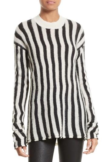 Women's Helmut Lang Technical Stripe Pullover