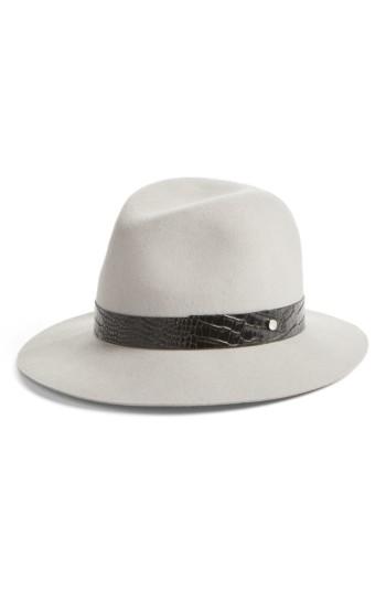 Women's Rag & Bone Floppy Brim Wool Fedora - Metallic