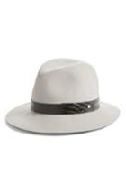 Women's Rag & Bone Floppy Brim Wool Fedora - Metallic