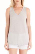 Women's Michael Stars U-neck Tank, Size - Grey