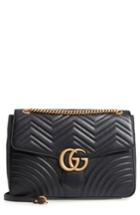 Gucci Gg Large Marmont 2.0 Matelasse Leather Shoulder Bag - Red