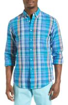 Men's Dockers Linen Blend Plaid Shirt