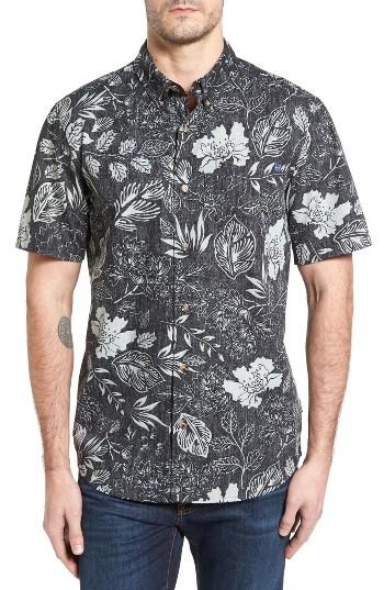 Men's Jack O'neill Samoa Print Sport Shirt, Size - Black