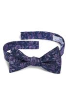 Men's Southern Tide Westport Floral Silk Bow Tie, Size - Purple