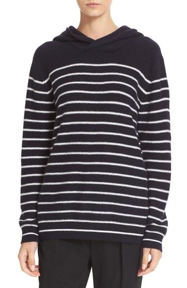 Women's Vince Breton Stripe Cashmere Hoodie