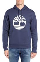 Men's Timberland Logo Hoodie Sweatshirt - Blue