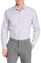 Men's John Varvatos Star Usa Slim Fit Check Dress Shirt L - Purple