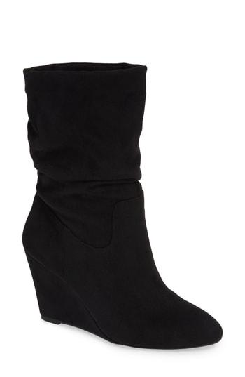Women's Athena Alexander Slouch Wedge Bootie M - Black