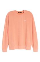 Men's Obey Faded Pigment-dyed Sweatshirt - Coral