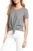 Women's Madewell Knot Front Tee - Grey