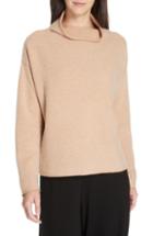 Women's Eileen Fisher Cashmere & Wool Sweater, Size - Brown
