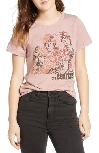 Women's Junk Food The Beatles Tee - Pink