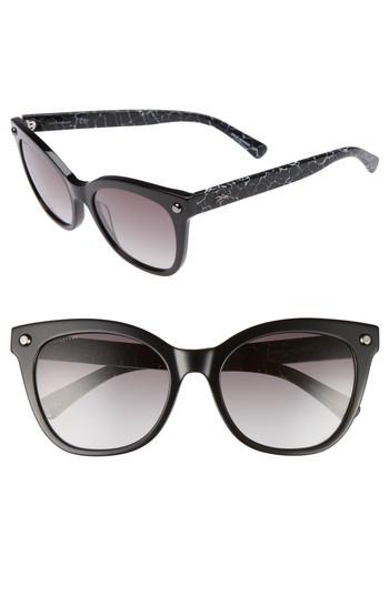Women's Longchamp 55mm Cat Eye Sunglasses - Black