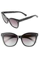 Women's Longchamp 55mm Cat Eye Sunglasses - Black