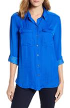 Women's Vince Camuto Flowy Utility Blouse - Blue