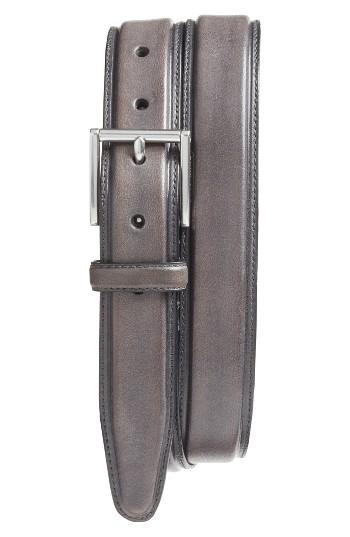 Men's Cole Haan Pressed Edge Leather Belt