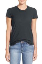 Women's James Perse Sheer Slub Crewneck Tee - Black