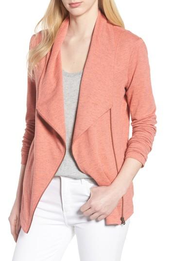 Women's Caslon Stella Knit Jacket - Coral